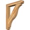 Ekena Millwork Funston Craftsman Rough Sawn Bracket w/ Offset Brace, Western Red Cedar, 6"W x 34"D x 42"H BKT0604X34X42FST04RWR - alternate 1